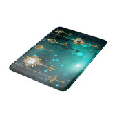 Tapis De Bain Touches de squelette antique sur Arrière - plan ve (Angle)