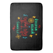 Tapis De Bain Toujours mieux ensemble en hiver Noël, ZSG (devant Vertical)