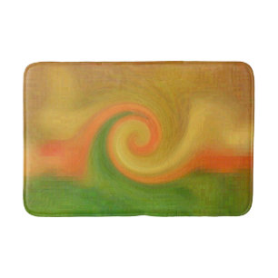 Tapis De Bain Tourbillon abstrait d'automne en pixels