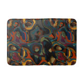 Tapis De Bain tourbillon coloré abstrait (Devant)