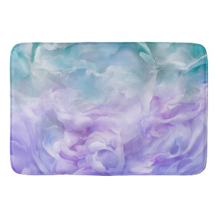 Tapis De Bain Tourbillon de nuage bleu et violet