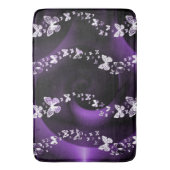 Tapis De Bain Tourbillon de papillon pourpre (devant Vertical)