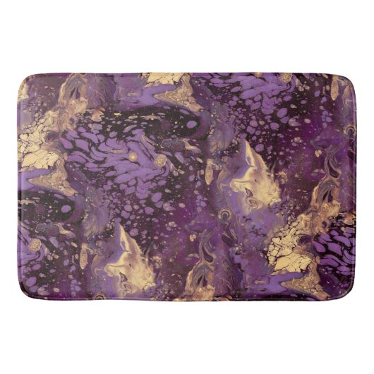 Tapis De Bain tourbillon d'encre d'or iris : (Devant)