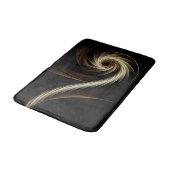 Tapis De Bain Tourbillon doré sur fond noir (Angle)
