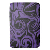 Tapis De Bain Tourbillon en marbre rouge et noir (devant Vertical)