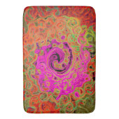 Tapis De Bain Tourbillon Super rétro Abstrait chaud (devant Vertical)