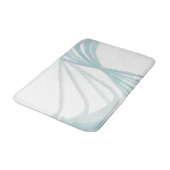 Tapis De Bain Tourbillons gris bleu Abstrait (Angle)