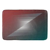 Tapis De Bain Tournée de gris sur la bordeaux turquoise (Devant)