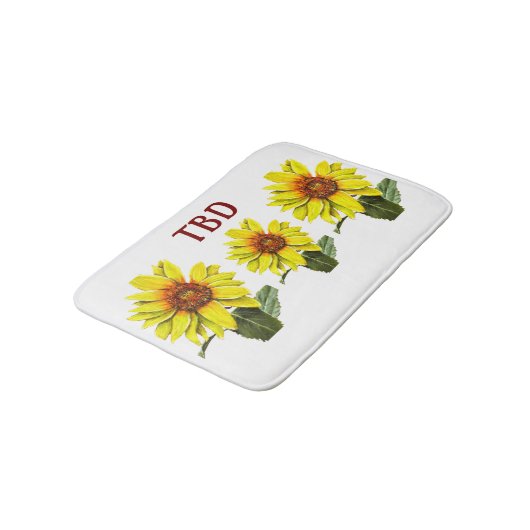 Tapis de bain Tournesol (Angle)