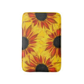 Tapis De Bain Tournesol Abstrait de chaume de fleurs (Devant (Vertical))