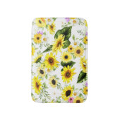 Tapis De Bain Tournesol d'aquarelle 7 (Devant (Vertical))