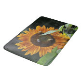 Tapis De Bain Tournesol doré aux abeilles (Angle)