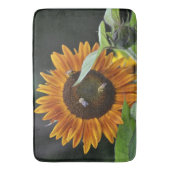 Tapis De Bain Tournesol doré aux abeilles (devant Vertical)