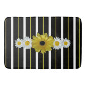 Tapis De Bain Tournesol, Faisceaux Et Rayures (Devant)