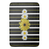 Tapis De Bain Tournesol, Faisceaux Et Rayures (devant Vertical)