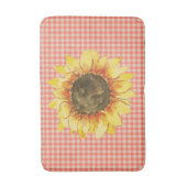 Tapis De Bain Tournesol sur En vichy (Devant (Vertical))