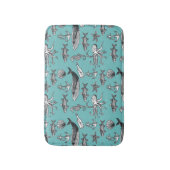Tapis De Bain Tout Le Motif De Mer (Devant (Vertical))