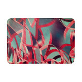 Tapis De Bain Traces rouges sur une image bleue ou grise (Devant)