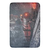 Tapis De Bain Train à neige vintage (devant Vertical)