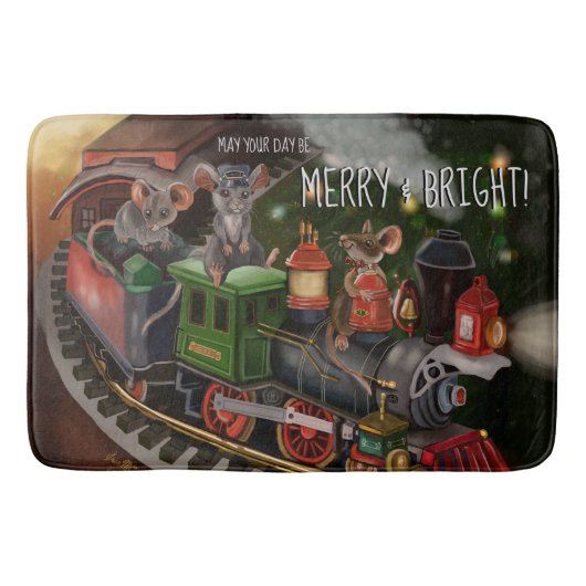 Tapis De Bain Train de vacances Merry Mouse (Devant)