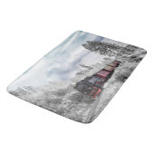 Tapis De Bain Train vintage traversant Winter Wonderland (Angle)