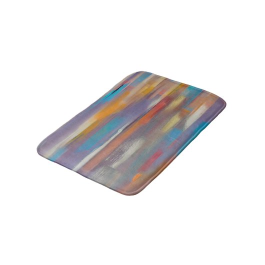Tapis De Bain Traînées de peinture colorées  (Angle)