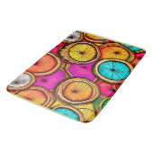 Tapis De Bain Tranche de noix de coco vibrante Design abstrait (Angle)
