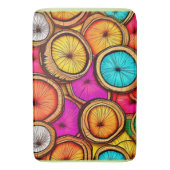 Tapis De Bain Tranche de noix de coco vibrante Design abstrait (devant Vertical)