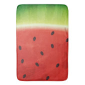 Tapis De Bain Tranche de pastèque géante à l'aquarelle mignonne (devant Vertical)