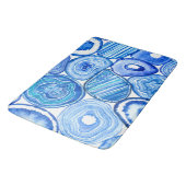 Tapis De Bain Tranches d'agneau bleu (Angle)