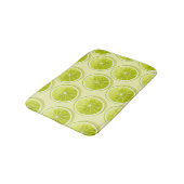 Tapis De Bain Tranches de chaux sur Jaune clair (Angle)