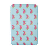 Tapis De Bain Tranches de pastèque sur Motif Turquoise (Devant (Vertical))