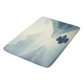 Tapis De Bain Tranquil Mountain Lake Serenity (Angle)
