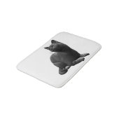 Tapis De Bain Tranquille Mat de bain de chat noir (Angle)