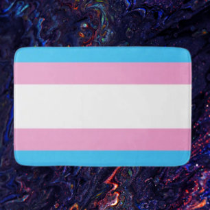 Tapis De Bain Trans Pride Bath Mat : Embrassez Chaque Couleur