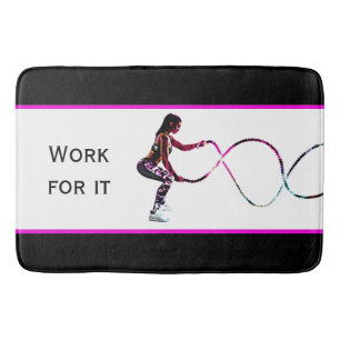 Tapis De Bain Travaillez Pour Cela - Fitness Cordes de Combat No