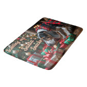 Tapis De Bain Treeing Walker Coonhound Festive Noël (Angle)