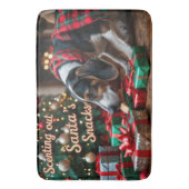 Tapis De Bain Treeing Walker Coonhound Festive Noël (devant Vertical)