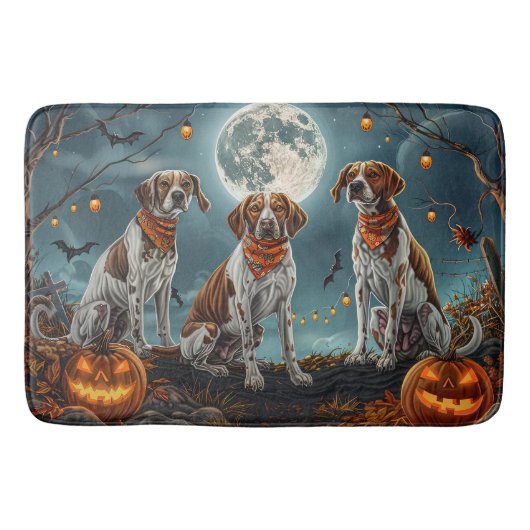 Tapis De Bain Treeing Walker Halloween Effrayant (Devant)