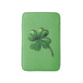 Tapis De Bain Trèfle irlandais vert moderne (Devant (Vertical))