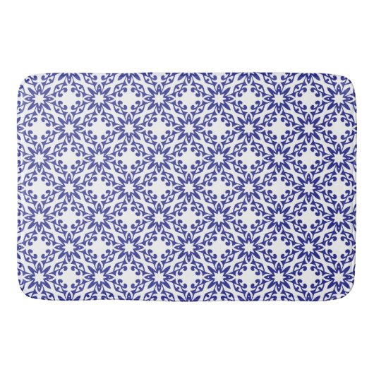 Tapis De Bain Trellis Bleu Royal (Devant)