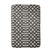 Tapis De Bain Trellis noir et ivoire | Ferme moderne (Devant (Vertical))