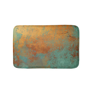Tapis De Bain Trendy Rich Copper Patina Metallic