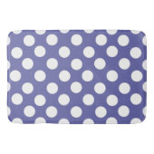 Tapis De Bain Très Peri | pourpre perwinkle blanc pois   (Devant)