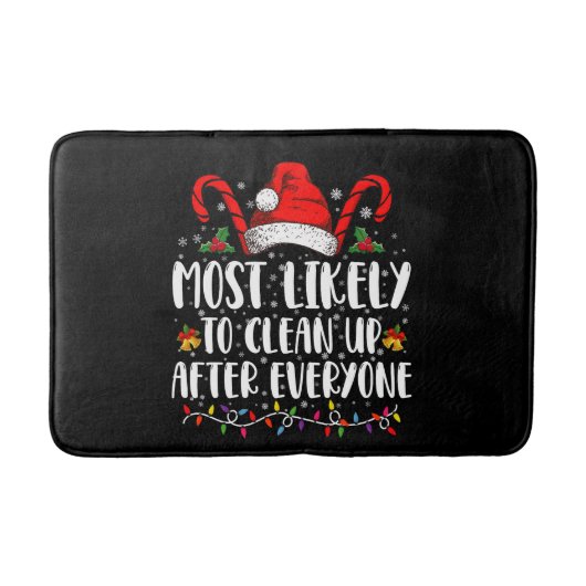 Tapis De Bain Très Probable De Nettoyer Après Tout Noël (Devant)
