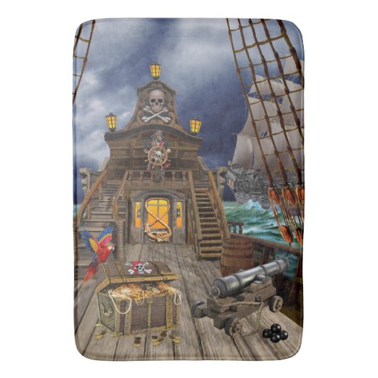 TAPIS DE BAIN TRÉSORERIE DE PIRATE VOLÉE (devant Vertical)