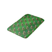 Tapis De Bain TRex à Santa Hat sur Green (Angle)