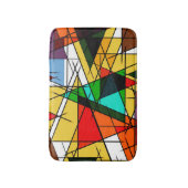 Tapis De Bain Triangle Coloré Géométrique Moderne (Devant (Vertical))