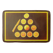 Tapis De Bain "Triangle de demi-oranges" jolie photo. Commandez  (Devant)