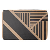 Tapis De Bain Triangle en tan et noir (Devant)